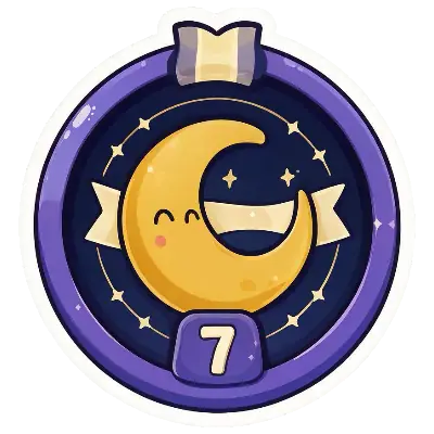 睡眠连续 7 天勋章