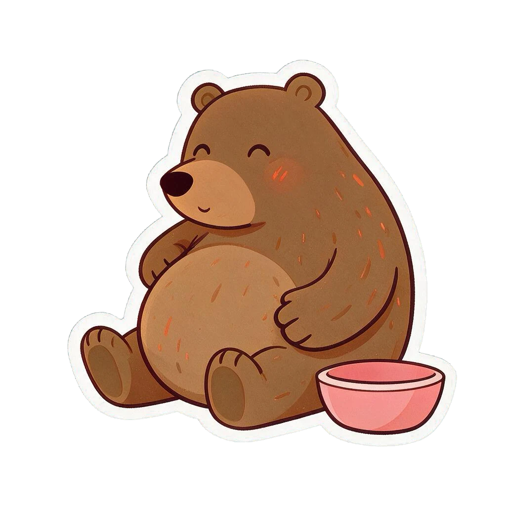 小满吃辅食贴纸
